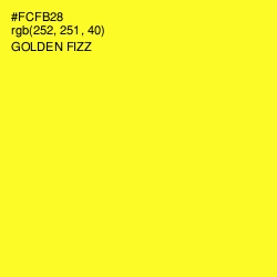 #FCFB28 - Golden Fizz Color Image